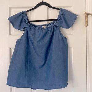 J crew medium denim top